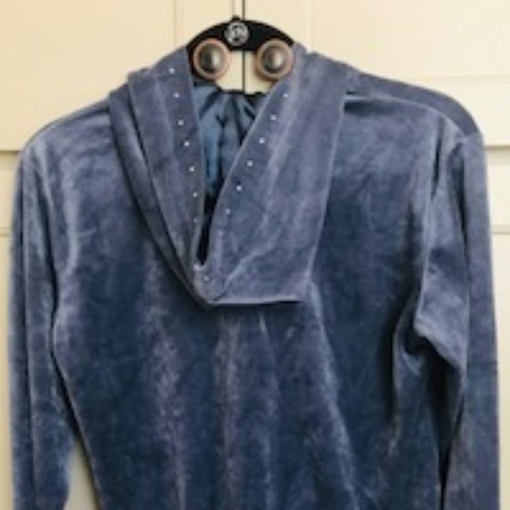 Young USA Dark Blue Hoodie with Rhinestones_3